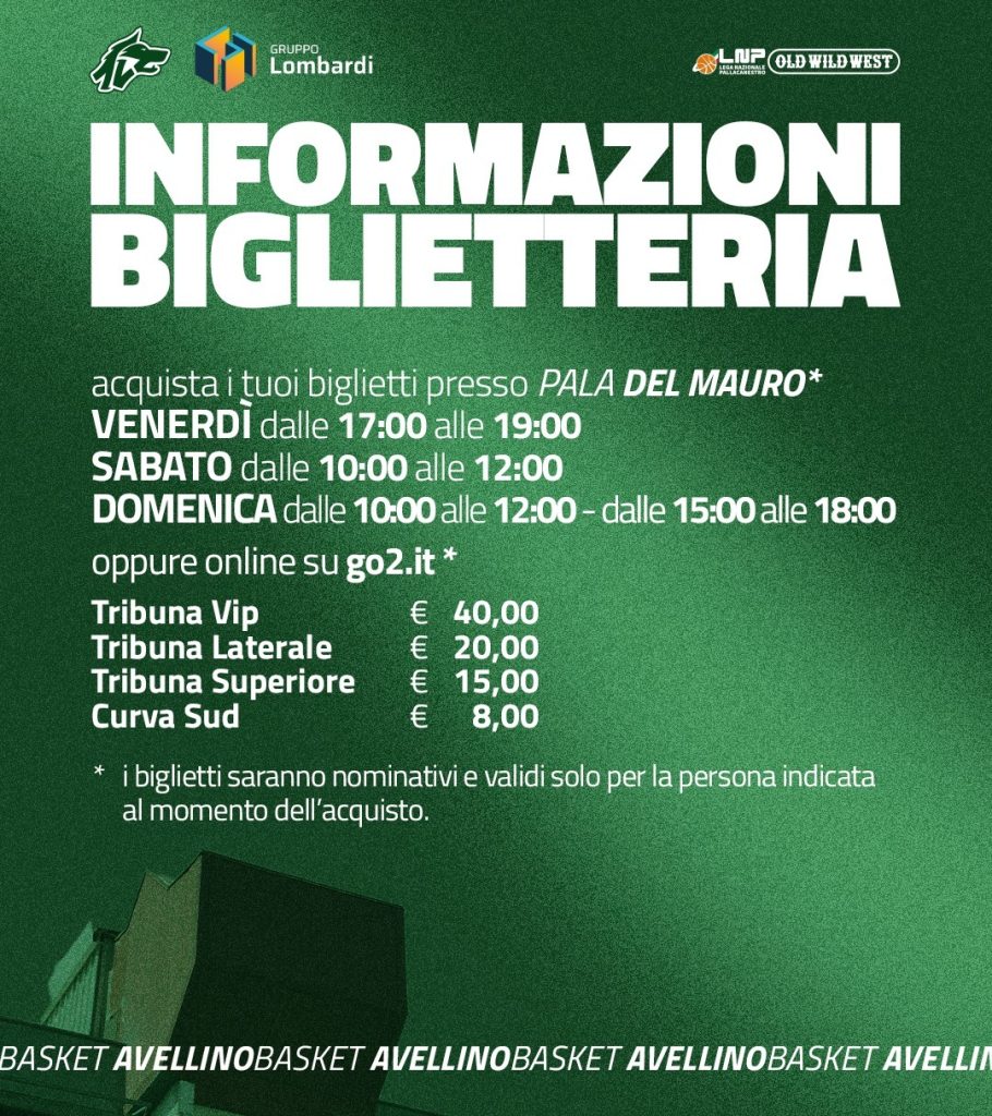 Avellino Basket, aperta la prevendita per l’esordio casalingo contro Urania Milano