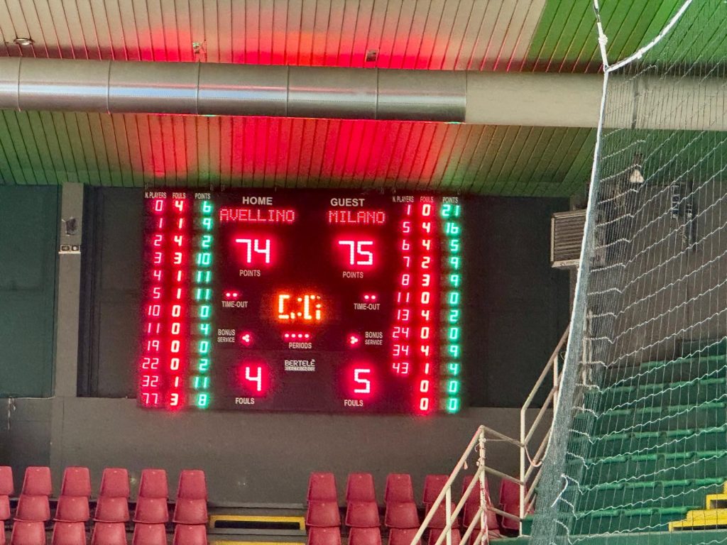 Cuore Avellino, solo un buzzer beater ferma i Lupi: 74 75 con Milano