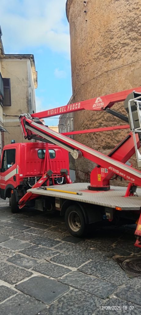 Avella, intervento dei Vigili del Fuoco in via Buongiovanni per un nido di api assalito dai calabroni