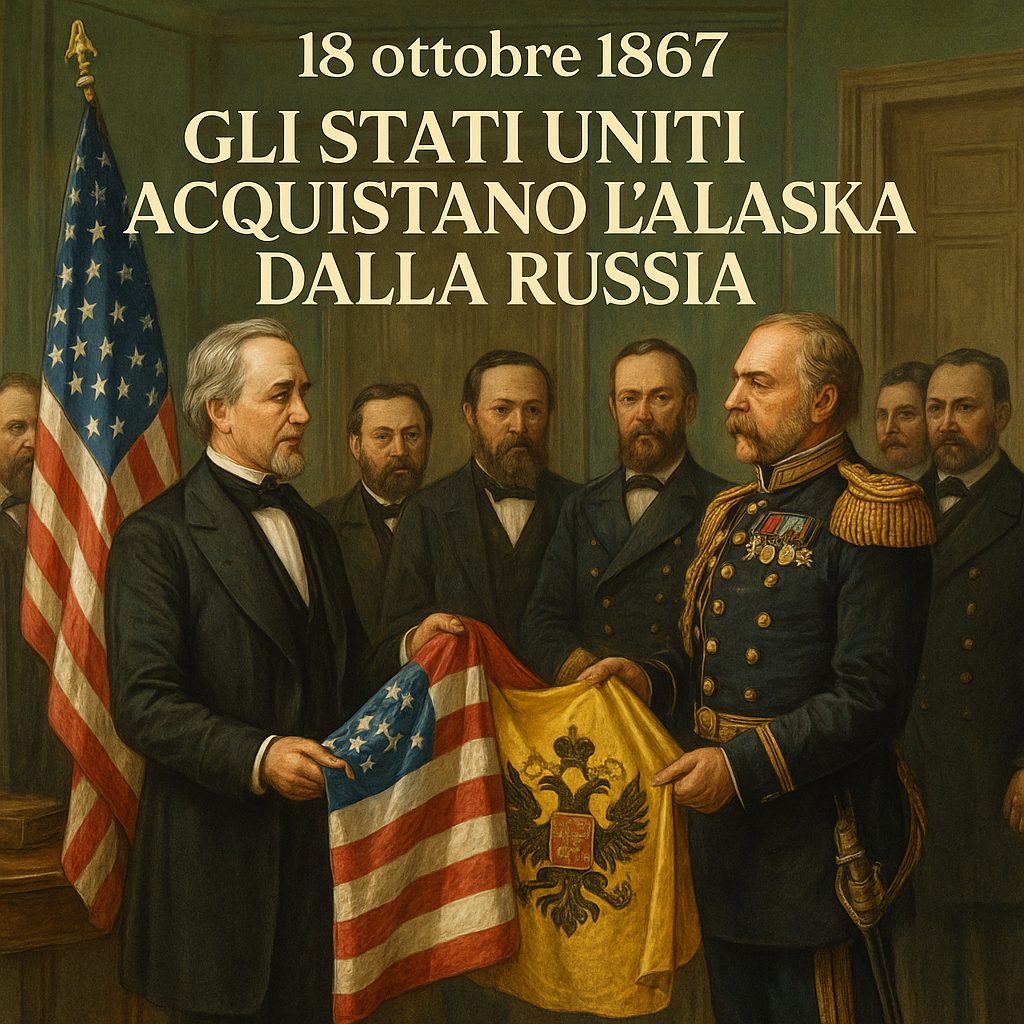 ACCADDE OGGI. 18 ottobre 1867 – Gli Stati Uniti acquistano l’Alaska dalla Russia: nasce il “Purchase of Alaska”