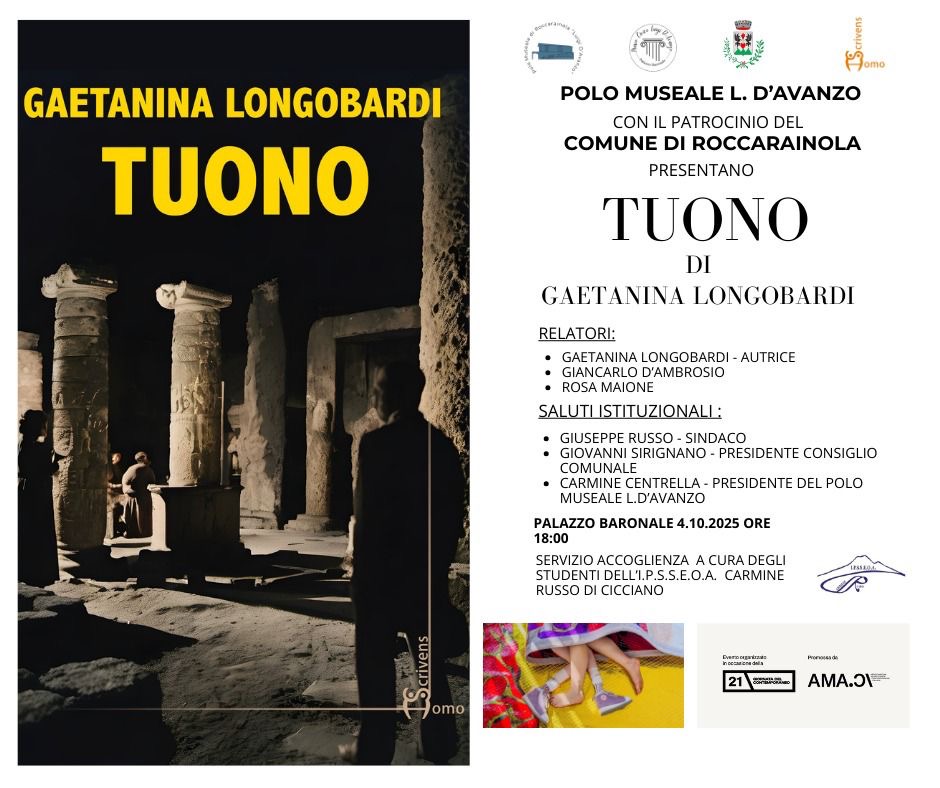 Roccarainola, il Contemporaneo che non ti aspetti Sabato 4 ottobre 2025 – Palazzo Baronale Roccarainola, il Contemporaneo che non ti aspetti Sabato 4 ottobre 2025 – Palazzo Baronale