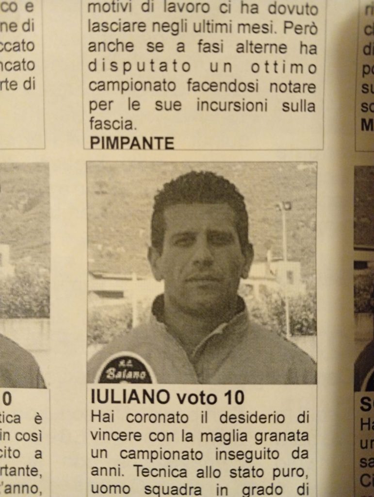 Palloni di cuoio e calciatori di una volta  Tredicesima puntata – Antonio Iuliano, il mediano instancabile (Foto)