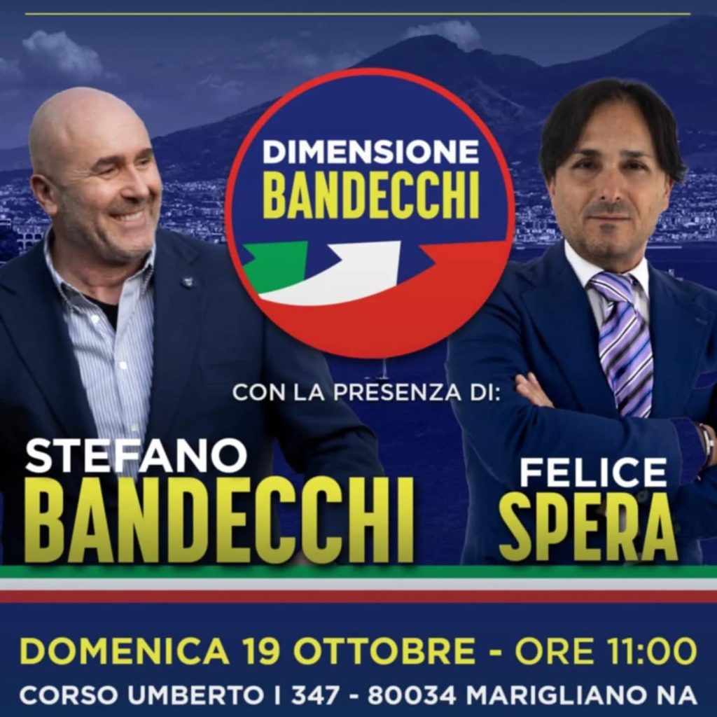 Marigliano, Stefano Bandecchi incontra i cittadini con Felice Spera