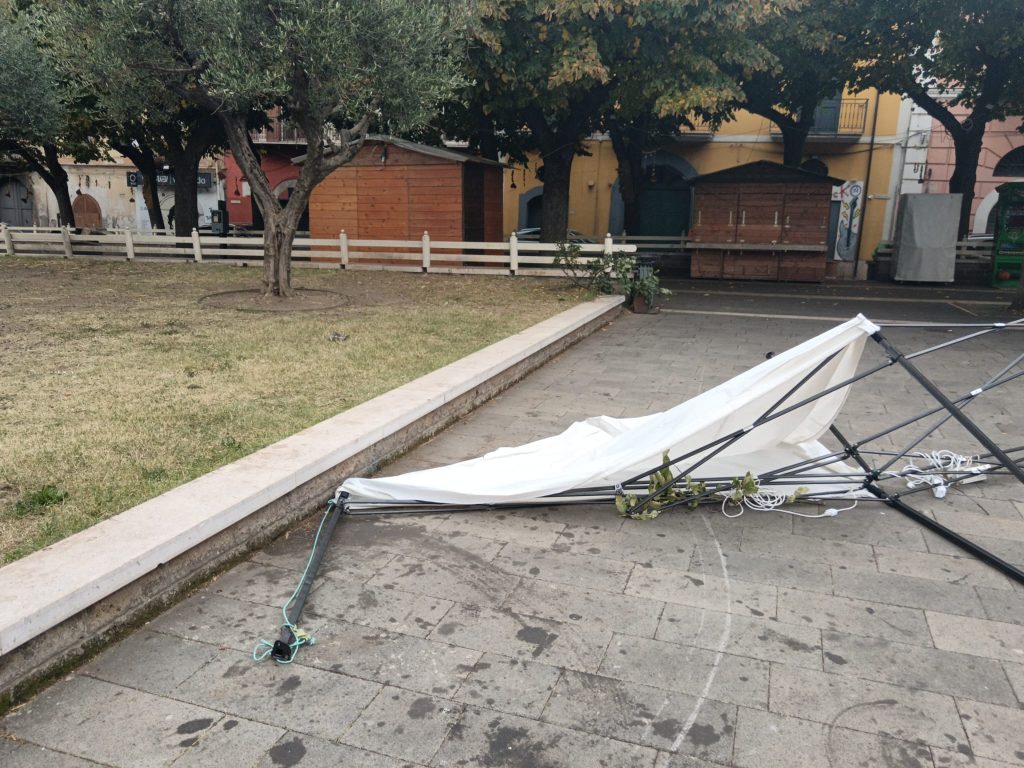 Maltempo ad Avella: danni alle strutture della Sagra della Castagna e della Nocciola