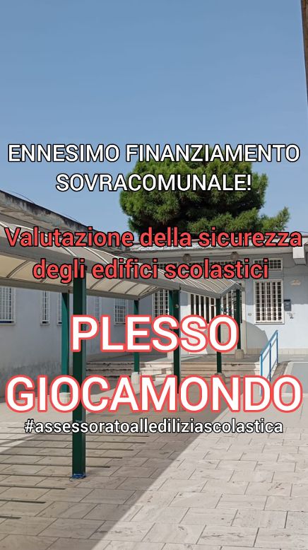 POLLENA TROCCHIA. Sicurezza scolastica, in arrivo fondi per il plesso Giocamondo Terza scuola a beneficiare del finanziamento per la valutazione della sicurezza