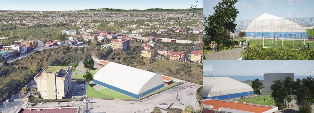 POLLENA TROCCHIA. Complesso sportivo di via Esperanto, al via i lavori di rigenerazione urbana Tra gli interventi, anche la realizzazione di una palestra polivalente coperta