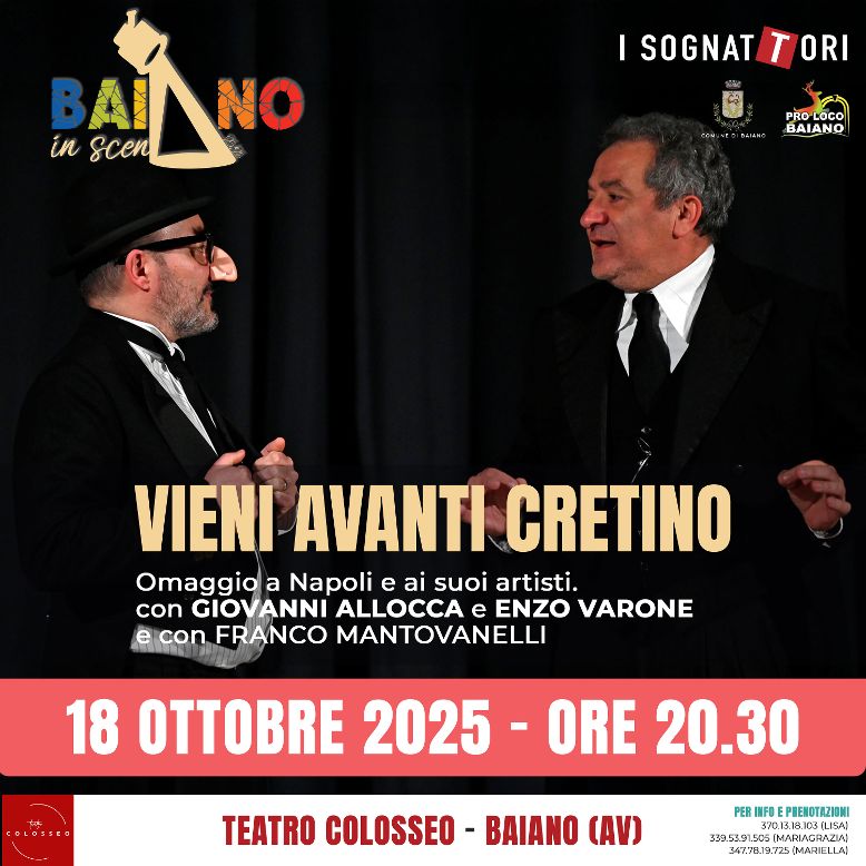 Parte “Baiano in Scena”: teatro, emozioni e una mostra dedicata a Maradona