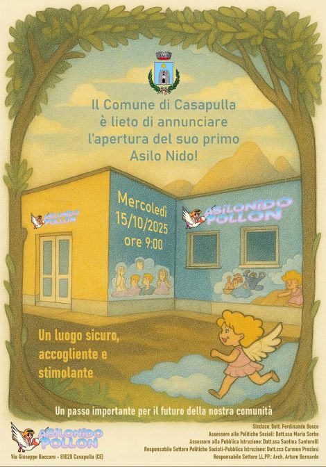 A Casapulla linaugurazione dellasilo nido Pollon A Casapulla linaugurazione dellasilo nido Pollon