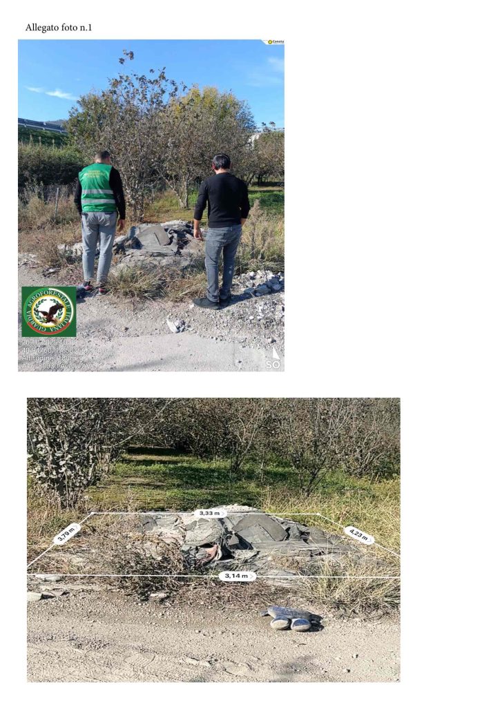 Avella, segnalato abbandono di rifiuti pericolosi lungo la Via Nazionale delle Puglie dalla Guardia Agroforestale Italiana