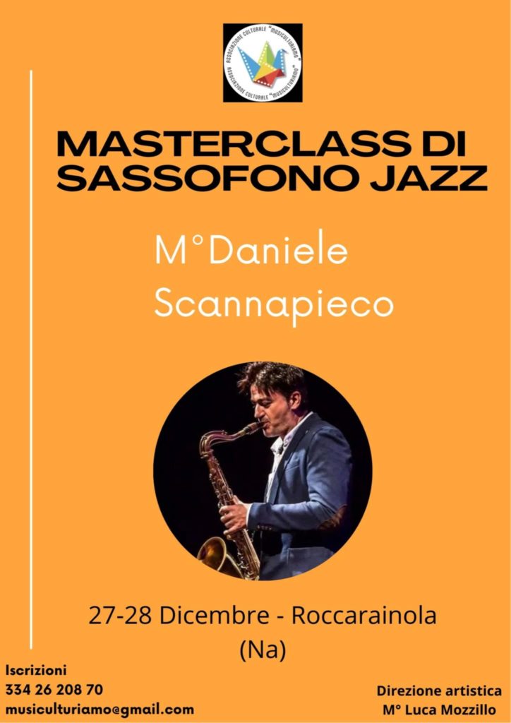 Roccarainola capitale del sax per due giorni: arrivano le masterclass con i maestri internazionali Bellarosa e Scannapieco