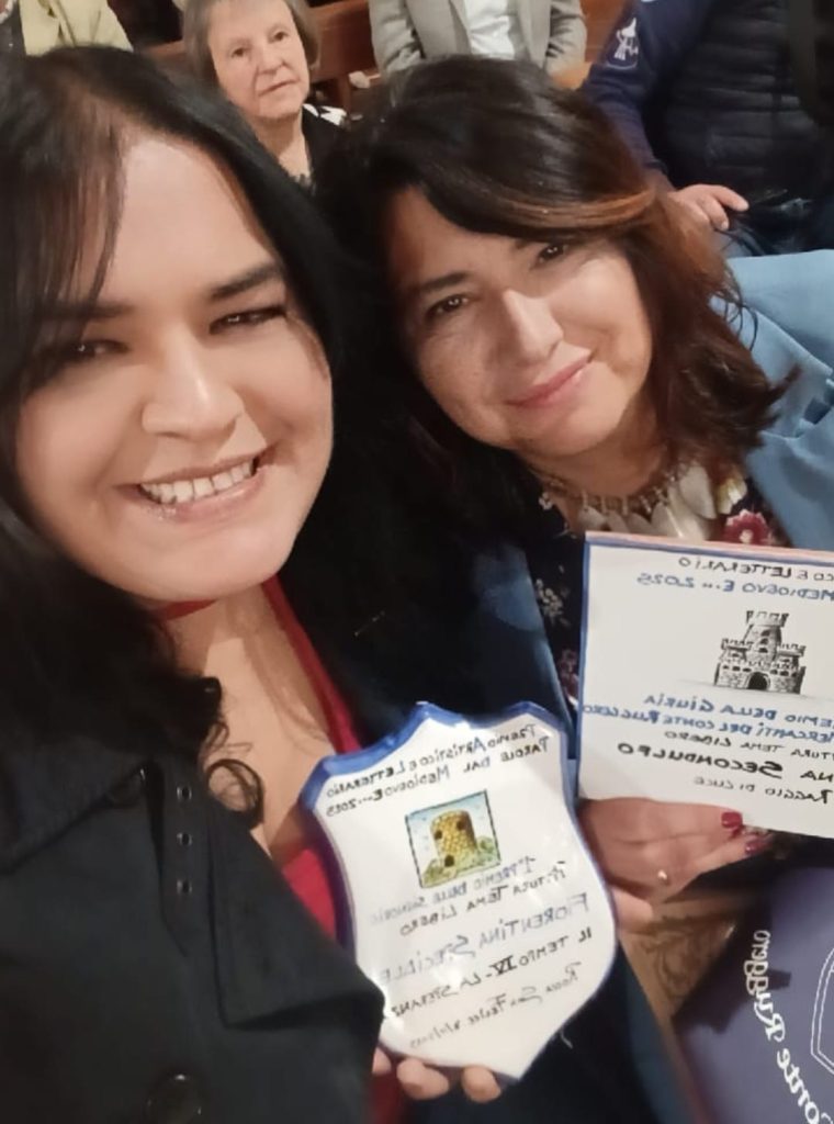 Forino ( Av): La Pittrice Fiorentina  Speciale protagonista con uno strepitoso Primo Posto al Premio Aristico  Letterario  Parole dal Medioevo di Rocca San Felice