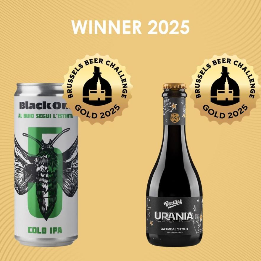 DOPPIA MEDAGLIA D’ORO IN BELGIO PER IL BIRRIFICIO VENTITRÉ