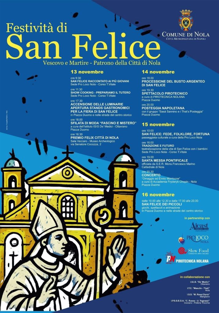 Nola si prepara alle Festività di San Felice: dal 13 al 16 novembre tra fede, tradizione e comunità