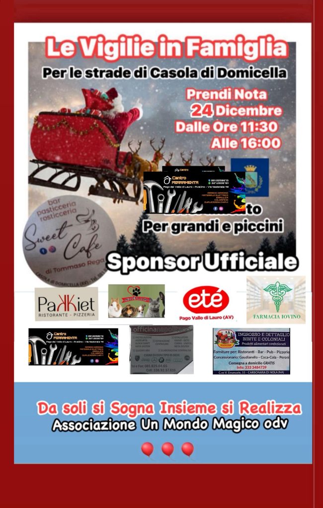 Casola di Domicella si prepara a una Vigilia speciale: nasce l’Open Space Natalizio Solidale