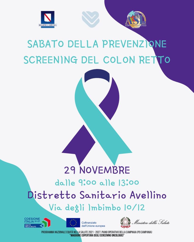 Il sabato è dedicato alla prevenzione oncologica con l’Asl. Doppio appuntamento a Monteforte e ad Avellino con gli screening alla Mammella, al Colon retto e alla Cervice uterina