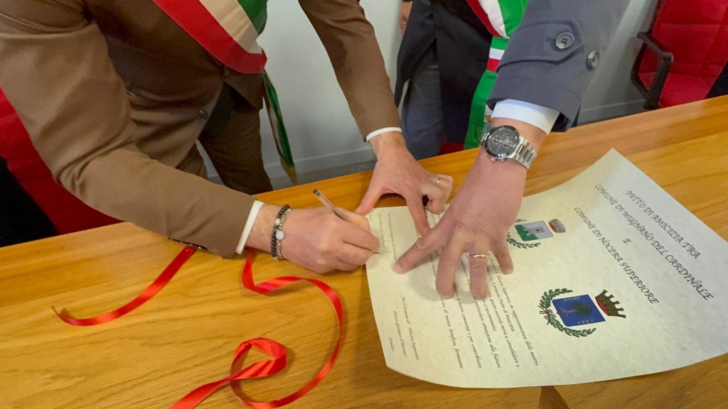 Mugnano del Cardinale e Nocera Superiore rinnovano il Patto di Amicizia: un impegno per le comunità e le nuove generazioni