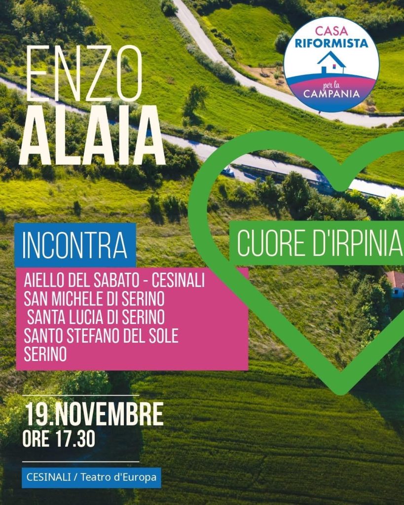 Alaia nel Cuore d’Irpinia: tappa a Cesinali al Teatro d’Europa