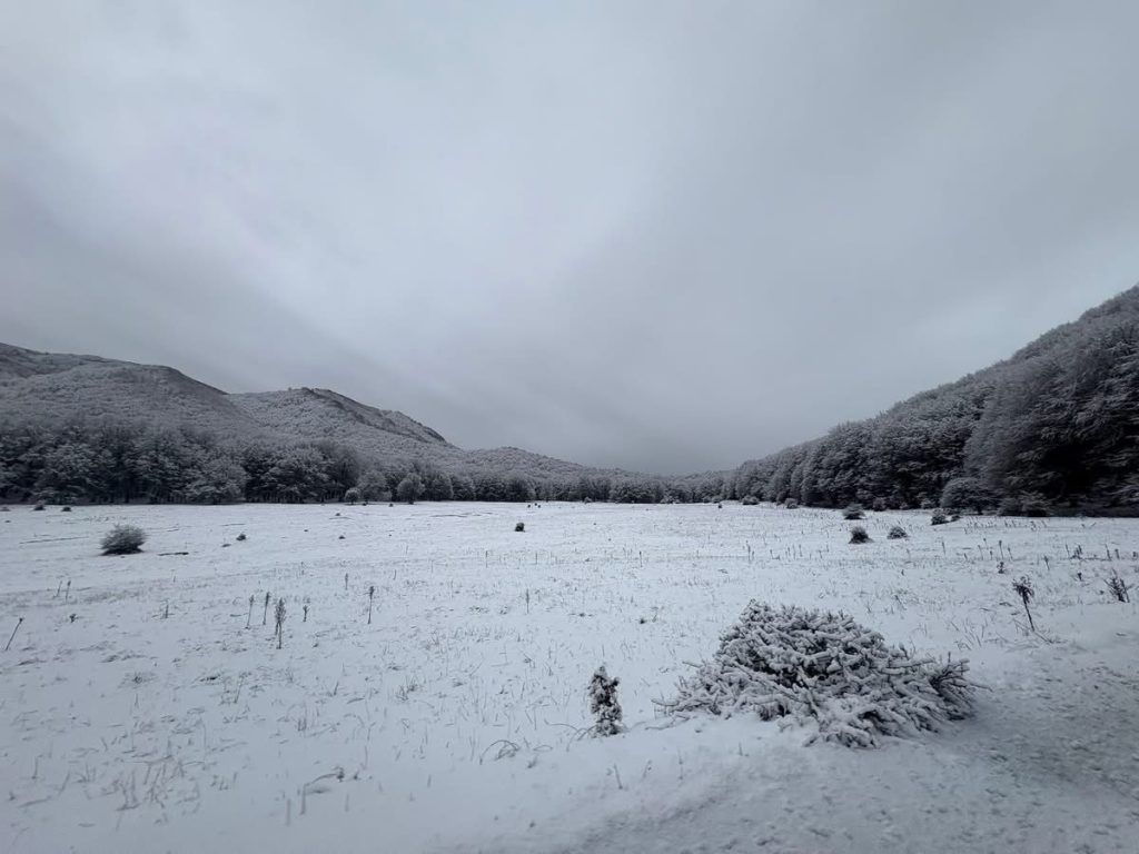 Laceno, l’inverno fa il suo ingresso: prima neve sull’altopiano e sui Monti Picentini(foto)