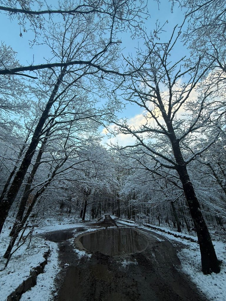 La neve torna a Mugnano del Cardinale: Campo di Spina si risveglia imbiancato