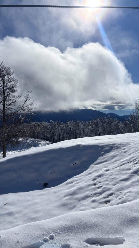 Laceno, nuova imbiancata oltre i 1500 metri: giornata di sole e panorami spettacolari