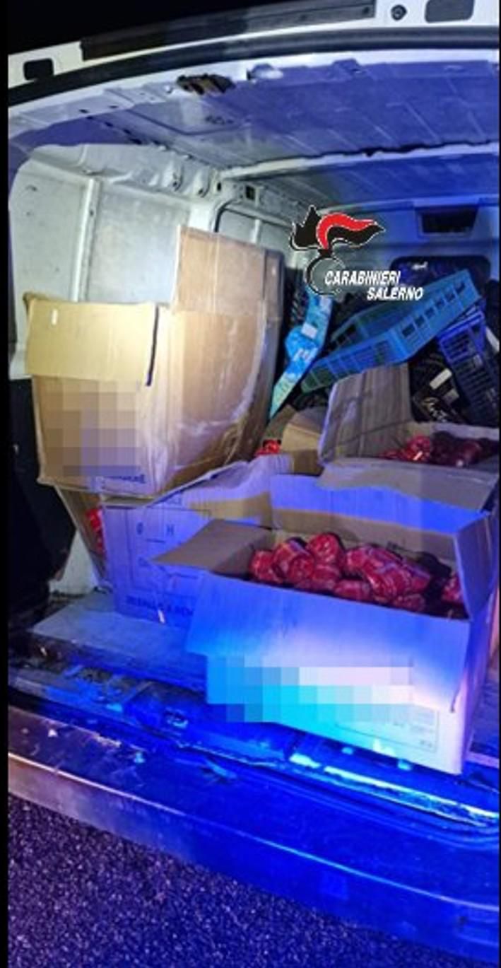 Furgone carico di botti illegali: maxi sequestro nel Salernitano, due persone arrestate
