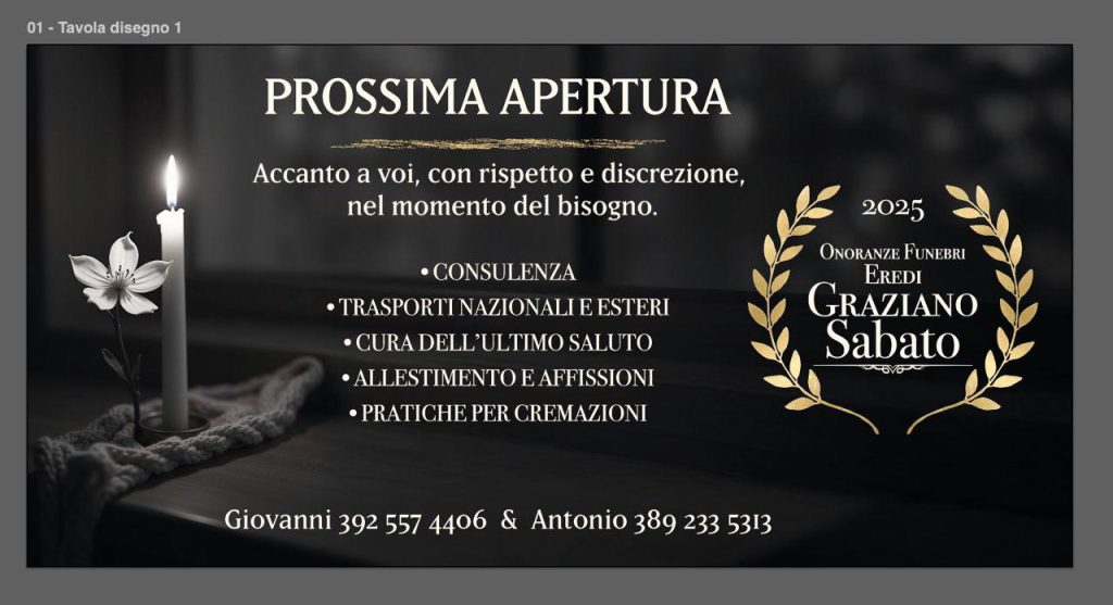 A Taurano nasce la nuova agenzia “Onoranze Funebri Eredi Graziano Sabato – Antonio e Giovanni S.r.l. A Taurano nasce la nuova agenzia “Onoranze Funebri Eredi Graziano Sabato – Antonio e Giovanni S.r.l.