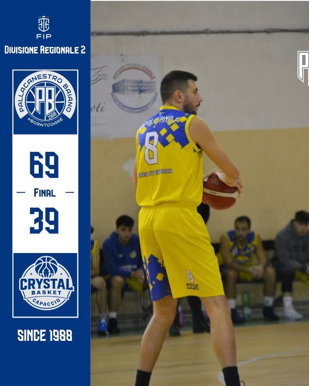 BASKET. Baiano dominante: otto vittorie su otto e una leadership sempre più solida