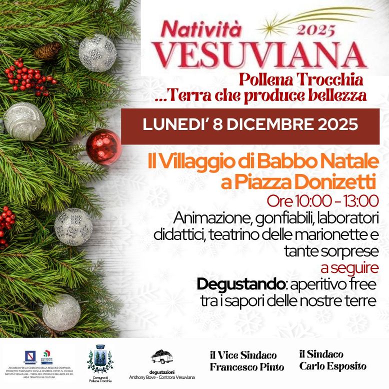 Natale a Pollena Trocchia, al via gli eventi organizzati dal Comune Si parte domenica 7 e lunedì 8 dicembre