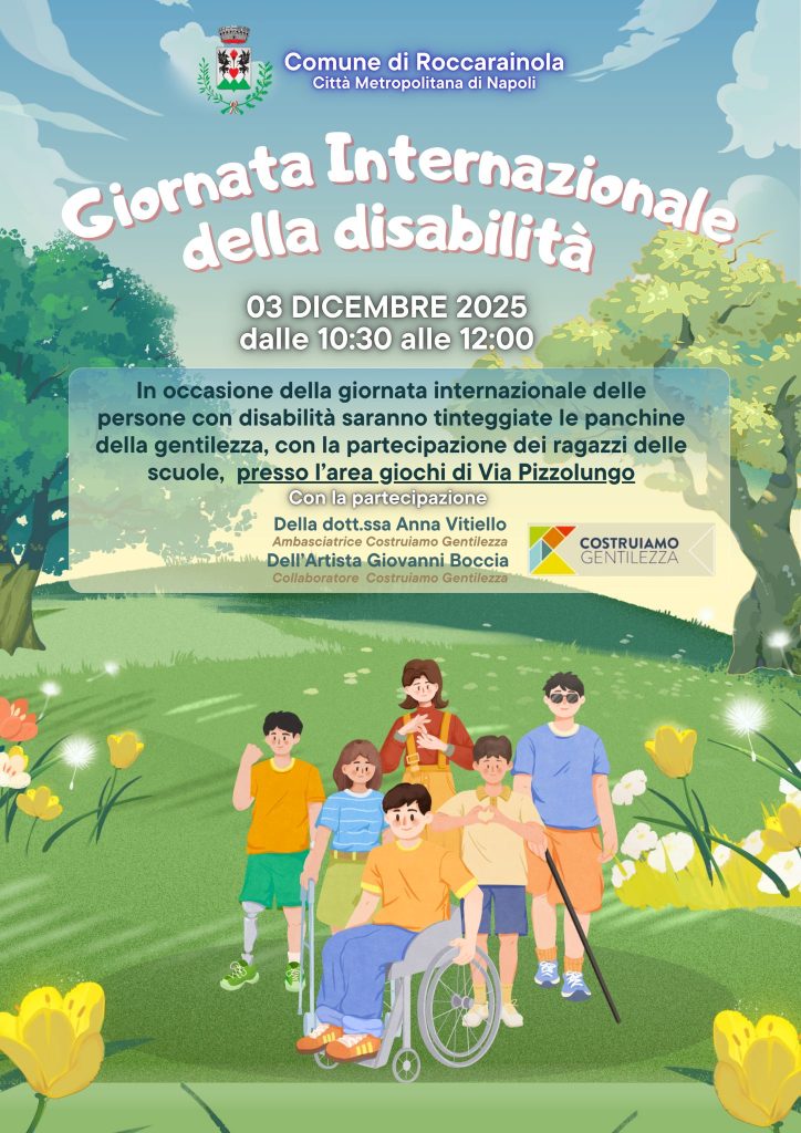 A Roccarainola la Giornata Internazionale della Disabilità si colora di gentilezza: tinteggiate le panchine con i bambini del Plesso San Giovanni 2