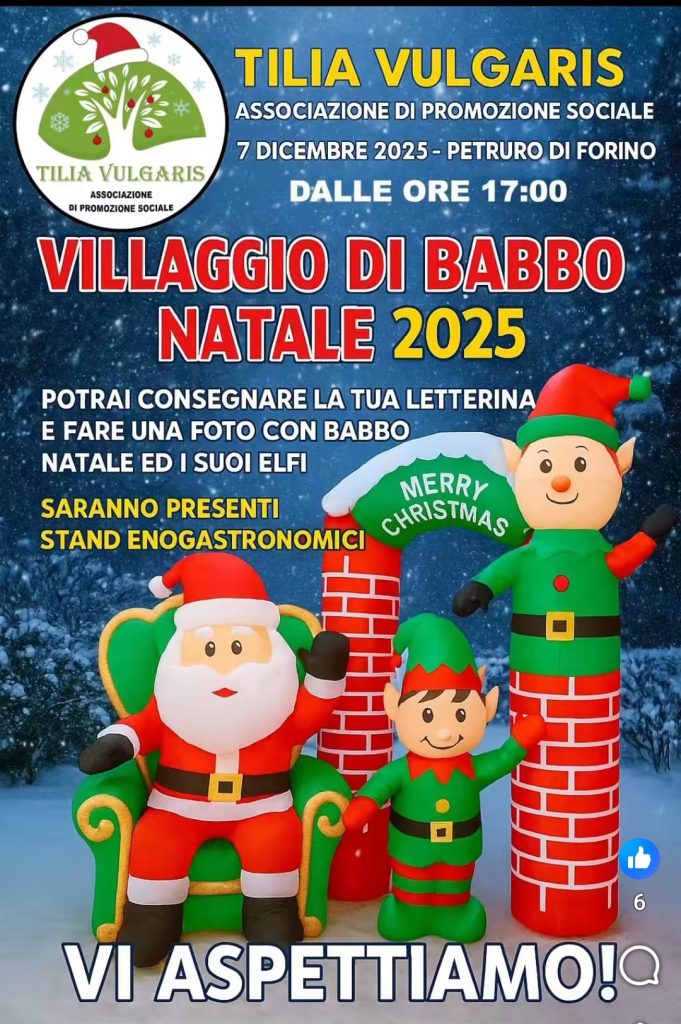 Forino ( Av) : San Nicola illumina Forino con la Discesa di Babbo Natale dalla sua Collina il Sei Dicembre  ed il Goliardico Villaggio a Petruro il sette.