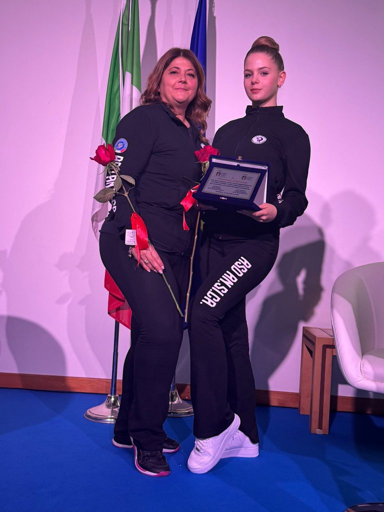 Patrizia Cetronio premiata dal CONI Avellino: Stella al Merito Sportivo per l’atleta dell’An.Si.Ca. Ginnastica Ritmica Sirignano
