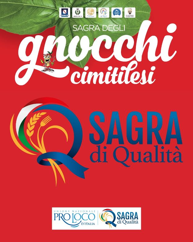 Cimitile entra nell’élite nazionale: la Sagra degli Gnocchi Cimitilesdi ottiene il marchio “Sagra di Qualità” Cimitile entra nell’élite nazionale: la Sagra degli Gnocchi Cimitilesdi ottiene il marchio “Sagra di Qualità”