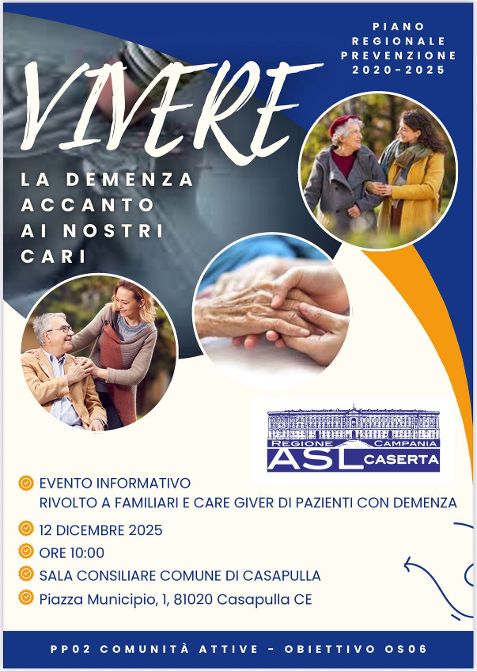 Casapulla, vivere la demenza accanto ai nostri cari Casapulla, vivere la demenza accanto ai nostri cari