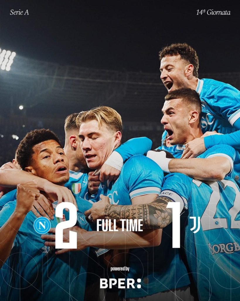 HOJLUND DEMOLISCE LA JUVE: IL NAPOLI TRIONFA 2 1 AL MARADONA HOJLUND DEMOLISCE LA JUVE: IL NAPOLI TRIONFA 2 1 AL MARADONA