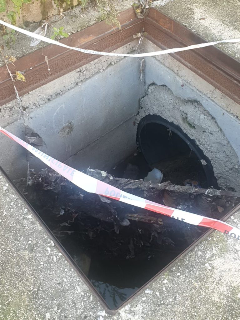 Avella, fogna aperta da quattro mesi in via Nazionale. Tra topi, degrado e pericoli: residenti esasperati(foto e video)