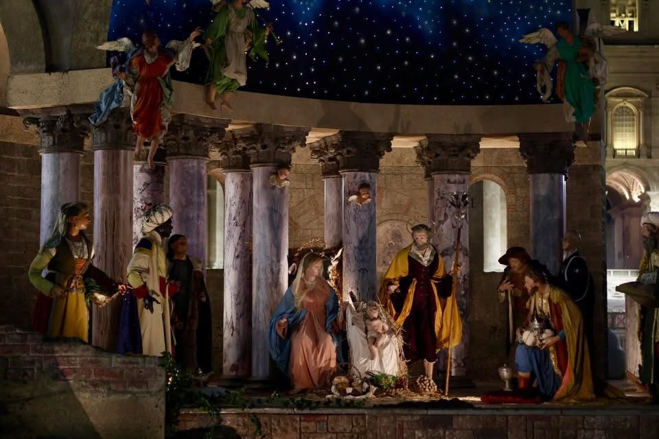 Papa Leone visita il presepe di Piazza San Pietro e saluta i pellegrini