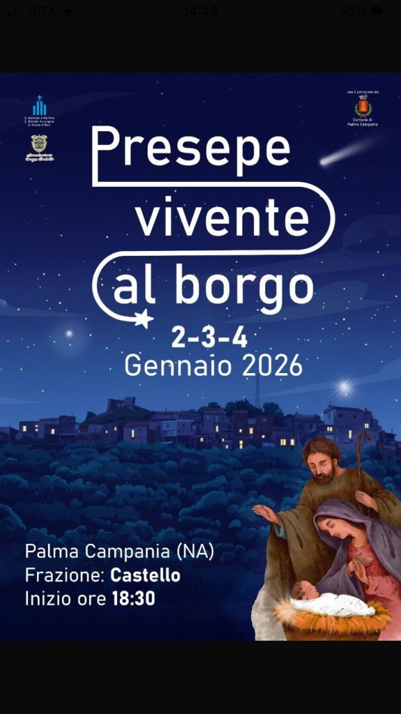 Palma Campania si prepara alla magia del Natale: torna il Presepe Vivente al Borgo Castello