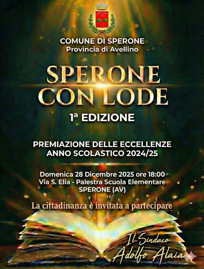 Sperone celebra il merito: nasce “Sperone con lode”