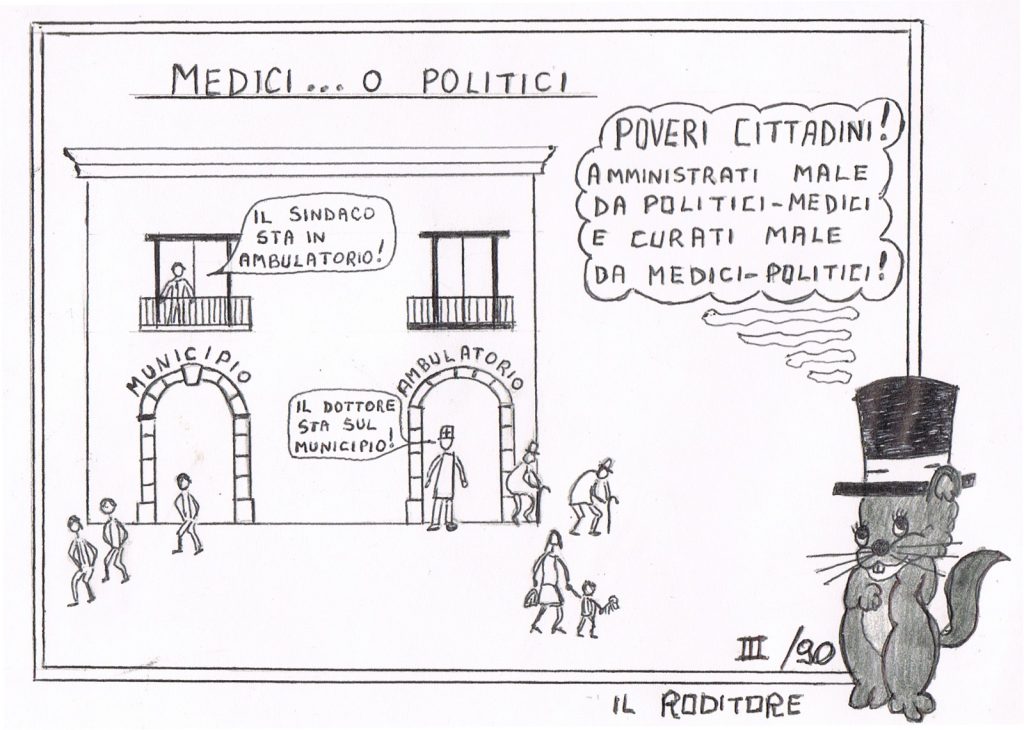 Baiano. All’Incontro, che storie… le vignette del Roditore, con bersagli a largo campo. Carmine Montella  e i beffardi sbuffi dell’irriverente ironia e della satira veritiera…