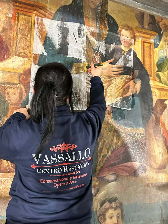 Solofra, al via il restauro della tavola seicentesca di Felice Guarini: un tesoro d’arte da salvare