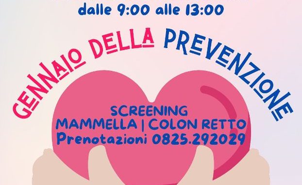 Locandina Gennaio della prevenzione 2026