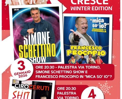 Locandina Mariglianella cresce 3 e4 gennaio