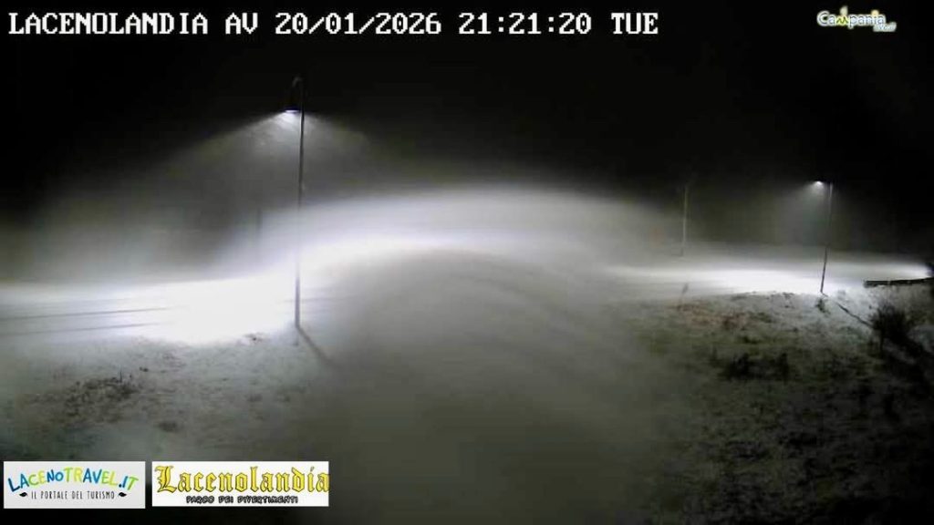 Assalto dell’inverno in Irpinia: nevicate in atto su Partenio e Laceno