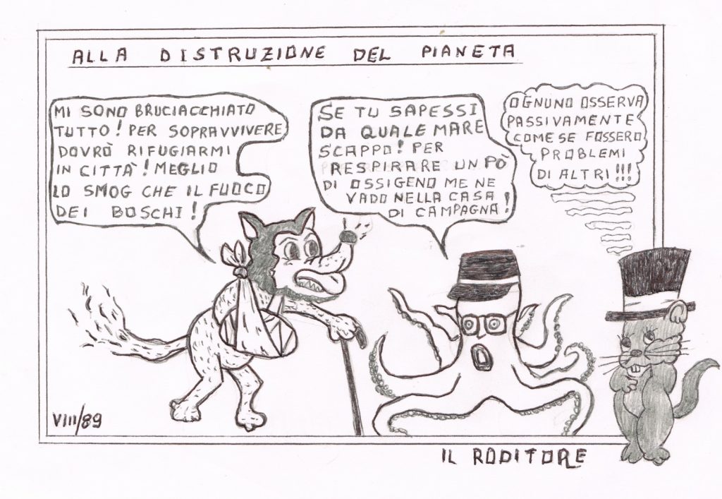 Baiano. All’Incontro, che storie… le vignette del Roditore, con bersagli a largo campo. Carmine Montella  e i beffardi sbuffi dell’irriverente ironia e della satira veritiera…