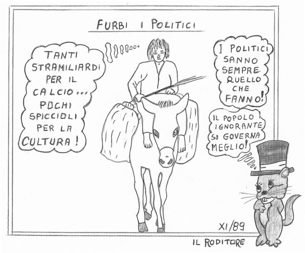 Baiano. All’Incontro, che storie… le vignette del Roditore, con bersagli a largo campo. Carmine Montella  e i beffardi sbuffi dell’irriverente ironia e della satira veritiera…