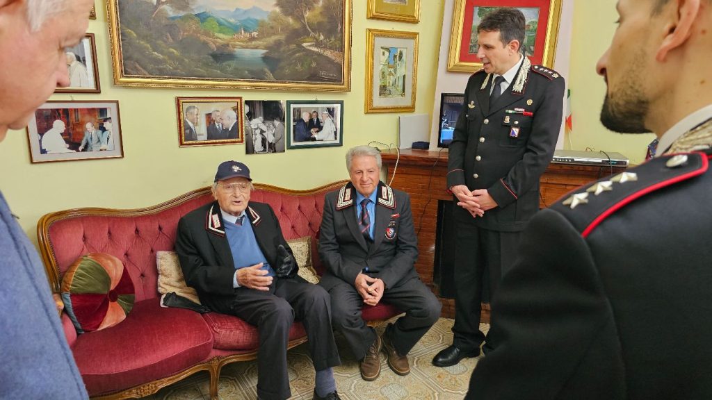 Montemiletto (AV)   102 Candeline per il Carabiniere in congedo Pietro Sordillo: gli auguri del Comandante Generale dell’Arma