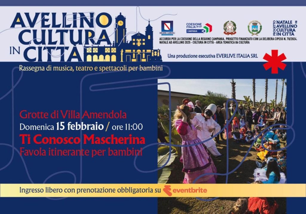 “Avellino Cultura in Città”, gli appuntamenti della settimana dal 12 al 15 febbraio Prenotazione obbligatoria per tutti gli eventi