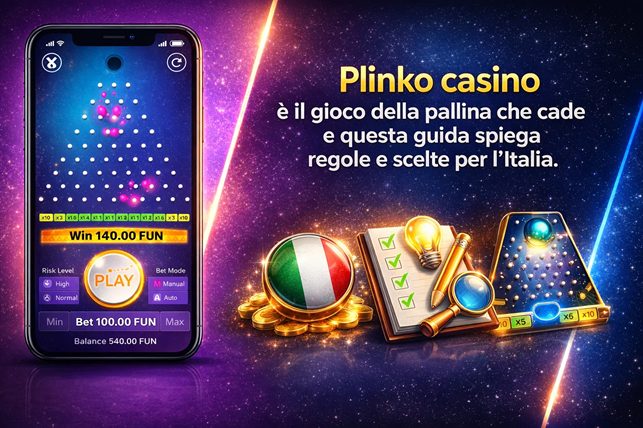 Plinko casino è il gioco della pallina che cade e questa guida spiega regole e scelte per l’Italia