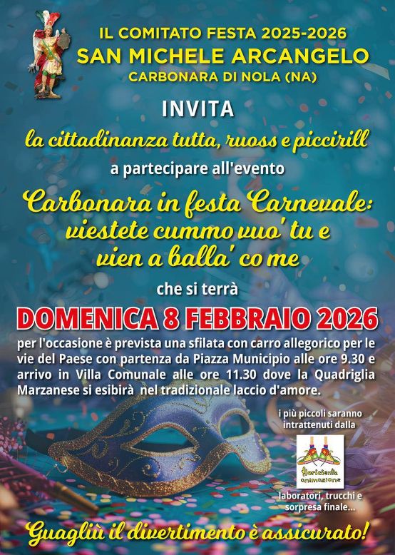CARNEVALE A CARBONARA DI NOLA: UNA GIORNATA DI FOLKLORE E COMUNITÀ
