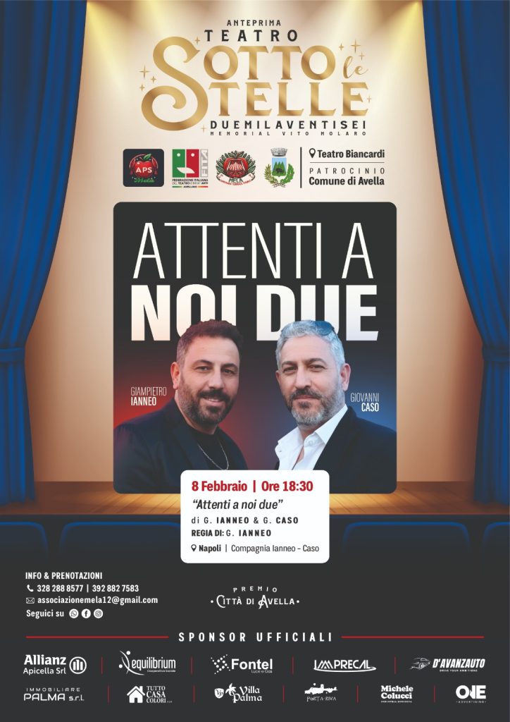 “Teatro Sotto le Stelle”: ad Avella la magia del teatro inaugura con due appuntamenti imperdibili a febbraio